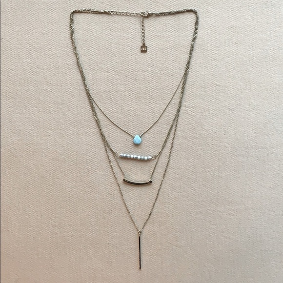 Relisting! Adia Kibur Layered Gold Bohemian Necklace with Turquoise - Picture 4 of 5